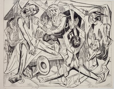 Malepatrus，马克斯·贝克曼（Max Beckmann，1884-1950）创作，石版画。 德国，20世纪。 作者 马克斯·贝克曼