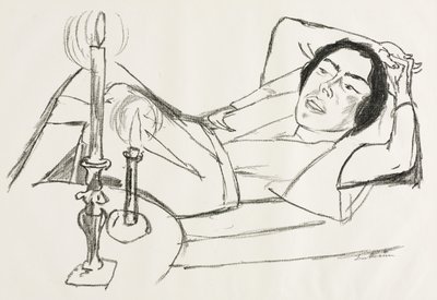 躺着的女人（约翰娜-勒布肖像） 作者 马克斯·贝克曼