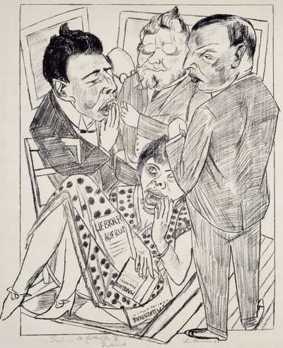 《失望 II》，马克斯·贝克曼（Max Beckmann，1884-1950），石版画。 德国，20世纪。 作者 马克斯·贝克曼