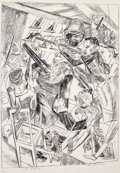 最后几幅是马克斯·贝克曼（Max Beckmann，1884-1950）的石版画。 德国，20世纪。 作者 马克斯·贝克曼