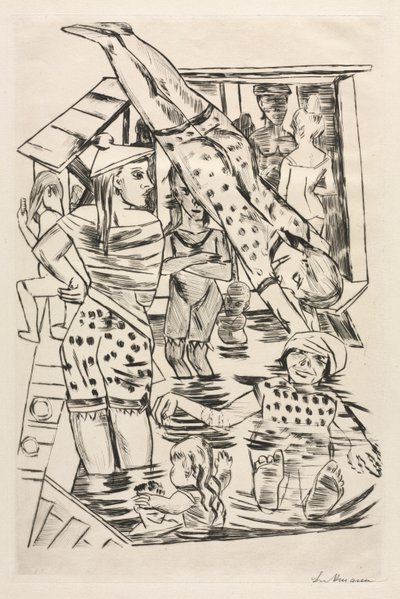 女浴室 作者 马克斯·贝克曼