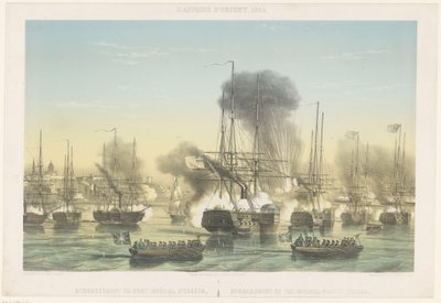 轰炸敖德萨，1854 年 东方事件，1854 年 / 轰炸敖德萨帝国港口 / 轰炸敖德萨帝国港口（物品上的标题） 作者 马克斯·比格