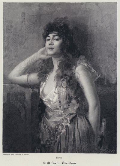 狄奥多拉（雕版画 作者 Max Ferdinand Bredt