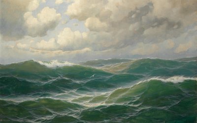 海浪上的海鸥 作者 马克斯·詹森