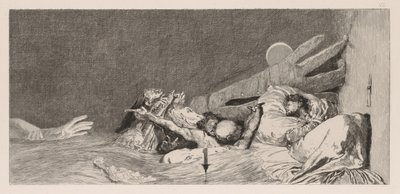 手套：焦虑症，1880年。 作者 马克斯·克林格