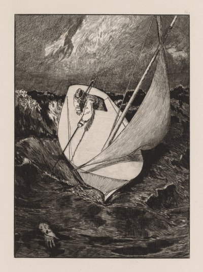 手套：救援，1880年。 作者 Max Klinger