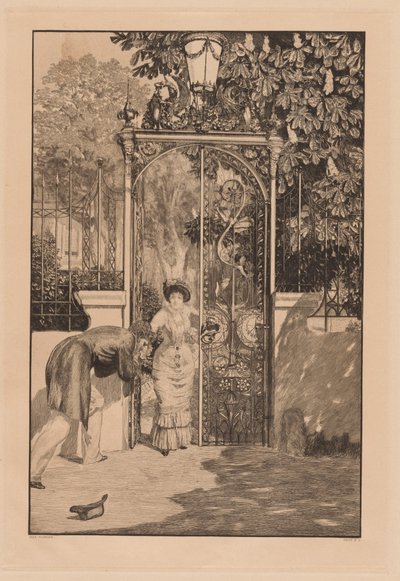 在门外的雷神，1887年。 作者 马克斯·克林格