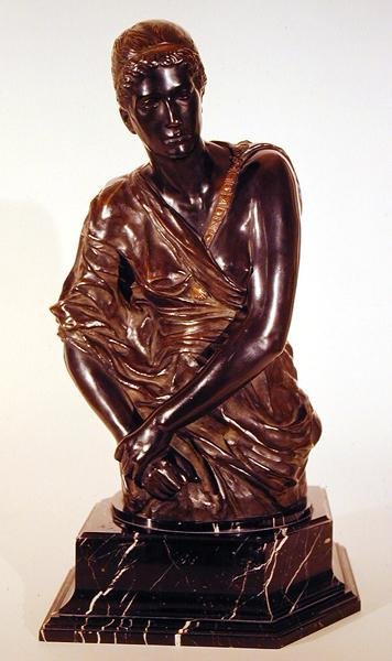 卡桑德拉，约1895年（青铜，大理石底座 作者 马克斯·克林格