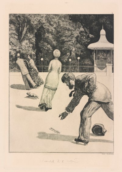 Handlung（动作），选自 Ein Handschuh（手套）系列 作者 马克斯·克林格