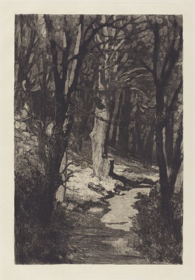 Im Walde In the Forest, 1883. 作者 马克斯·克林格