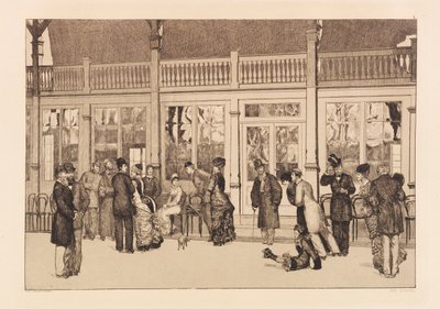 作品六，选自《关于发现手套的解析》，1881年。 作者 马克斯·克林格