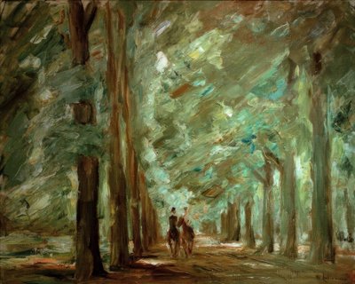 萨科罗大道上有两个骑手 作者 Max Liebermann