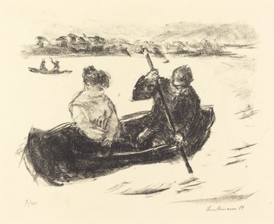 独木舟，1919年。 作者 马克斯·利伯曼