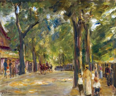 马克斯-利伯曼(1847-1935)的 "万世之路 "上的人物。布面油画，尺寸：60.4x72.5，约1920年，私人收藏 作者 马克斯·利伯曼