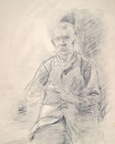 弗里茨·冯·乌德（Fritz von Uhde）-光刻。诉利伯曼 作者 马克斯·利伯曼