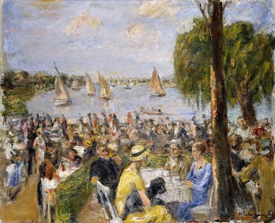 Wannsee的Garden Cafe； Wannsee的花园咖啡厅 作者 Max Liebermann