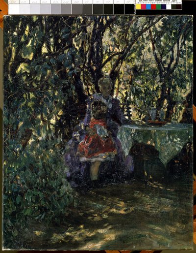 "Jardin dans une villa de Wannsee a Berlin"（柏林万湖别墅的花园） Peinture de Max Liebermann (1847-1935) 1911 Mikalojus Konstantinas Ciurlionis 美术馆，考纳斯，立陶宛 作者 马克斯·利伯曼