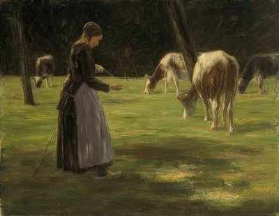 Kuhhirtin。 1890-192 作者 马克斯·利伯曼