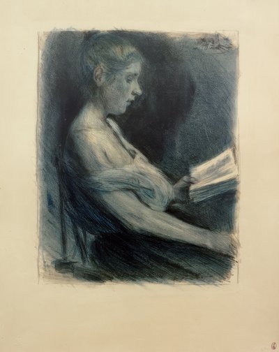 M.Liebermann，读书的女孩 作者 马克斯·利伯曼