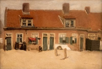马克斯-利伯曼，《席凡宁根的老房子》，1897 年，MGS-20160312-001 作者 马克斯·利伯曼