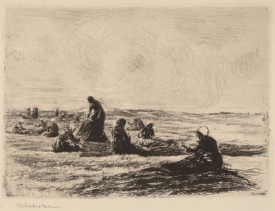 补网》，1894年。 作者 马克斯·利伯曼