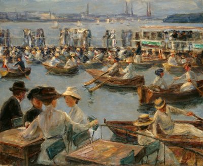 1910年在汉堡的Alster上 作者 马克斯·利伯曼