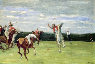 1903年汉堡Jenischpark的马球运动员 作者 Max Liebermann