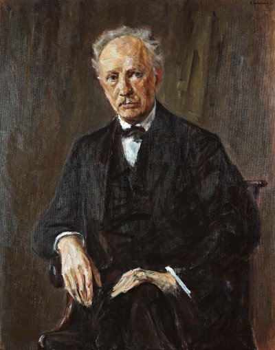 作曲家理查德·乔治·施特劳斯（Richard Georg Strauss）的肖像，1864-1949年，1918年。 作者 马克斯·利伯曼