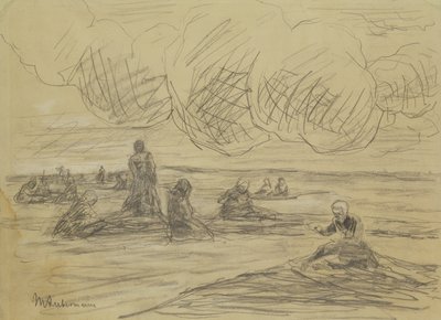 修复篮网，1894年 作者 马克斯·利伯曼