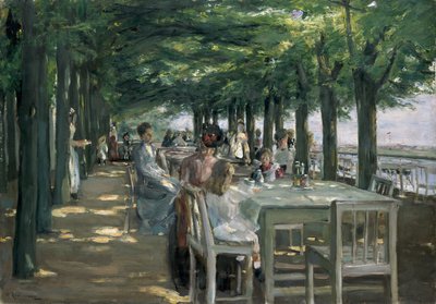 位于易北河Nienstedten的Jacob餐厅的露台 作者 Max Liebermann