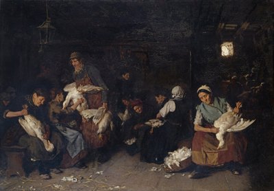 女性采鹅，1872年 作者 马克斯·利伯曼