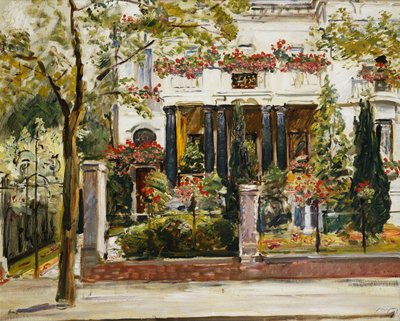 柏林斯坦巴特别墅的前花园；柏林Steinbartschen别墅的前院，1911年 作者 马克斯·斯沃沃格
