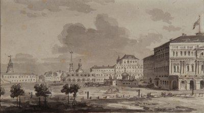 莫斯科克里姆林宫，建于1817年的大克里姆林宫 作者 马克西姆·尼基佛罗维奇·沃罗比耶夫（Maxim Nikiphorovich Vorobyev）
