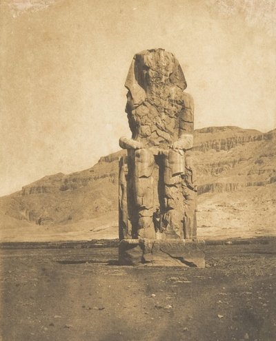 阿梅诺菲斯三世的巨石，在底比斯，1849-50。 作者 马克西姆·杜营