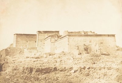 菲莱的伊希斯神庙群--从北面看，1850年4月。 作者 马克西姆·杜营