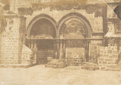 圣墓教堂的外墙，耶路撒冷第1号，1850年8月19日。 作者 马克西姆·杜营