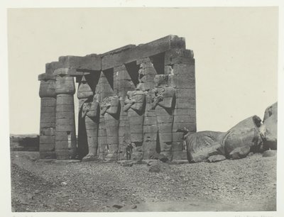 古尔纳，奥西曼迪亚斯拉美塞姆西姆墓的样式，底比斯，184951。 作者 Maxime Du Camp
