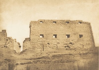 卡纳克宫的大塔，底比斯，1849-50。 作者 马克西姆·杜营