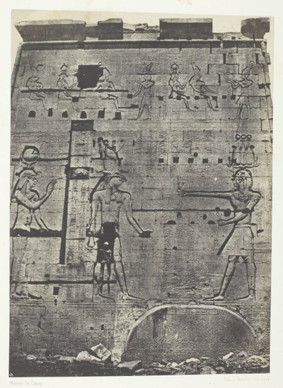 菲罗的伊希斯大庙，第二塔，努比亚，184951，1852年印刷。 作者 马克西姆·杜营