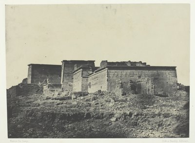 菲罗的伊希斯大神庙，从北边看，努比亚，184951，1852年印刷。 作者 马克西姆·杜营