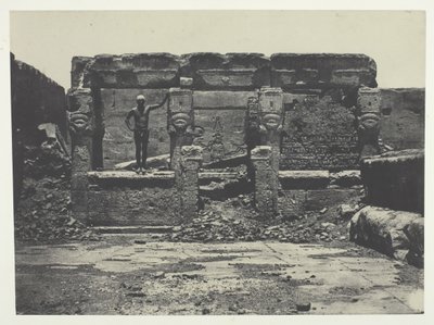 Denderah Teutyres的大庙，上埃及，184951年，1852年印刷。 作者 马克西姆·杜营
