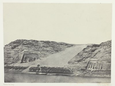 伊布桑布尔，《Les Deux Spéos》；努比，《埃及、努比、巴勒斯坦和叙利亚》画册（1852 年）第 101 幅图版 作者 马克西姆·杜营