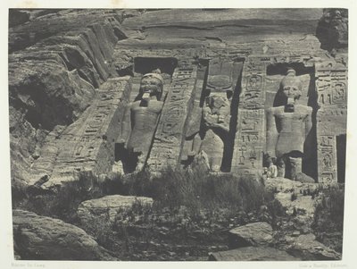 Ibsambul，Hathor Spéos的南部，努比亚，184951，1852年印刷。 作者 马克西姆·杜营