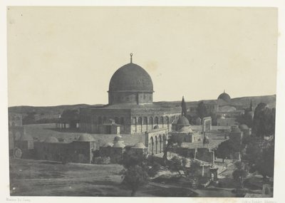 耶路撒冷，奥马尔清真寺，巴勒斯坦，184951年，1852年印刷。 作者 马克西姆·杜营
