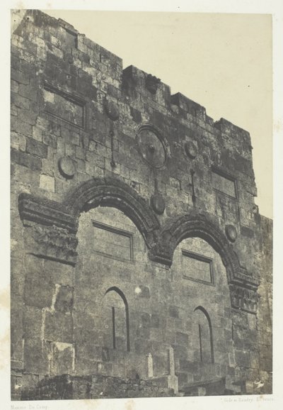 耶路撒冷，金门（Bab-El-Daharieh）；巴勒斯坦 作者 马克西姆·杜营