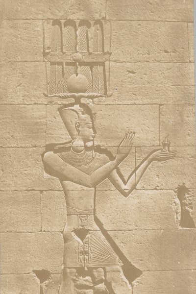 卡拉布什，寺庙后立面的雕塑，1849-51。 作者 马克西姆·杜营
