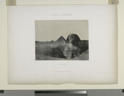Le Sphinx，埃及（黑白照片） 作者 马克西姆·杜营