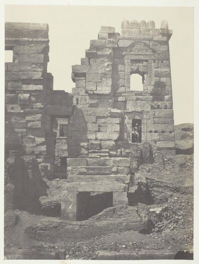 Médinet-Habou, 拉美西斯-迈阿蒙Gynaeceum的Septentrional外墙，底比斯，184951。 作者 马克西姆·杜营