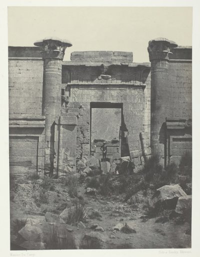 梅迪奈特-哈布，图特摩西姆广场，底比斯，184951，1852年印刷。 作者 马克西姆·杜营