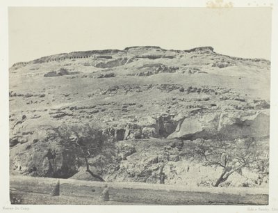 上埃及古莱克波利斯墓地，《埃及、努比亚、巴勒斯坦和叙利亚》画册（1852 年）第 12 版 作者 马克西姆·杜营